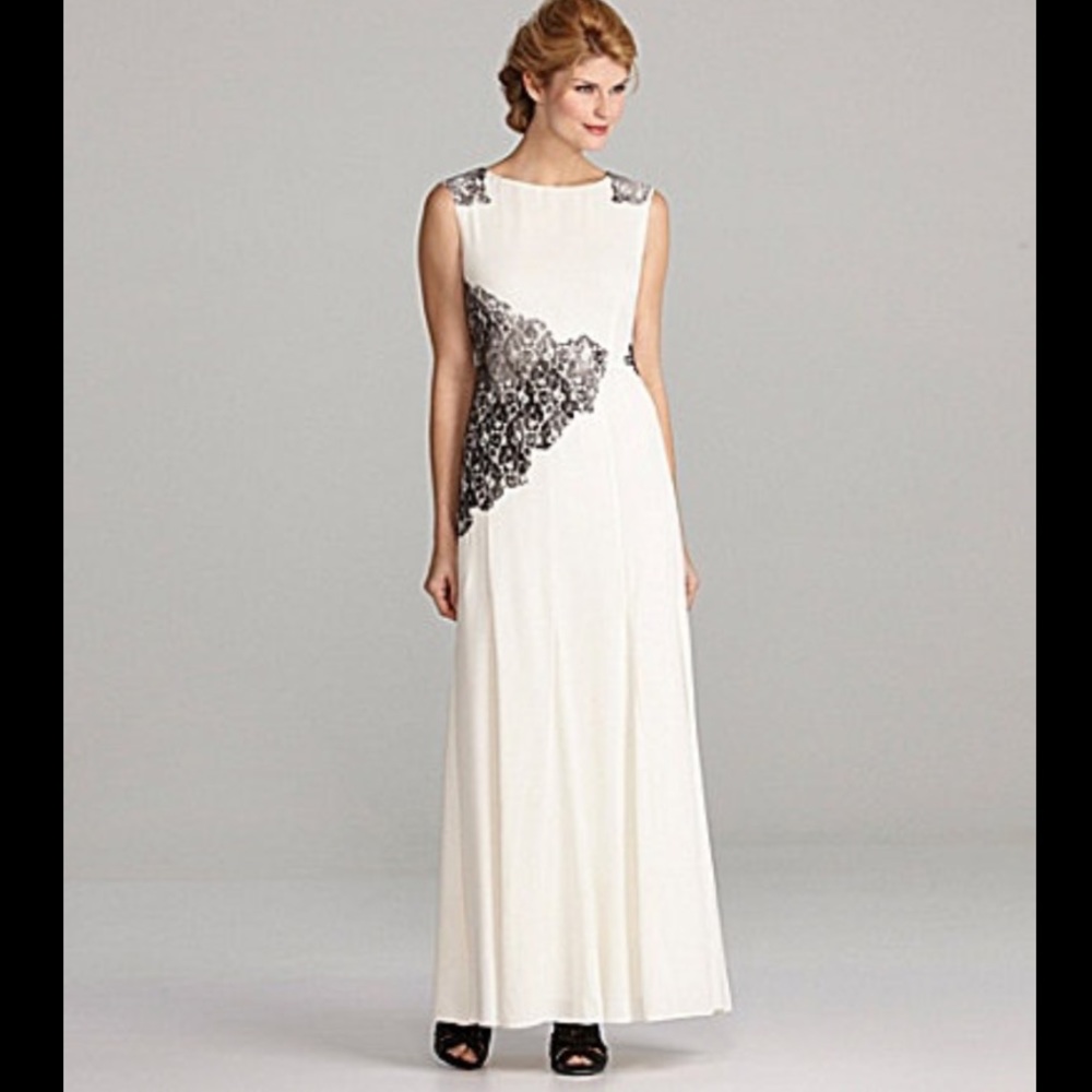 Antonio Melani White Evening Gown